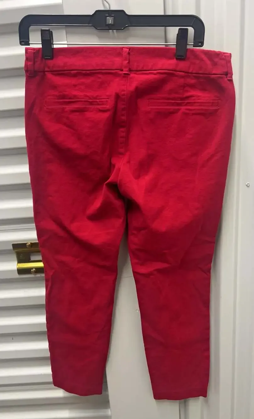 Old Navy Pixie Ankle Pants in Red